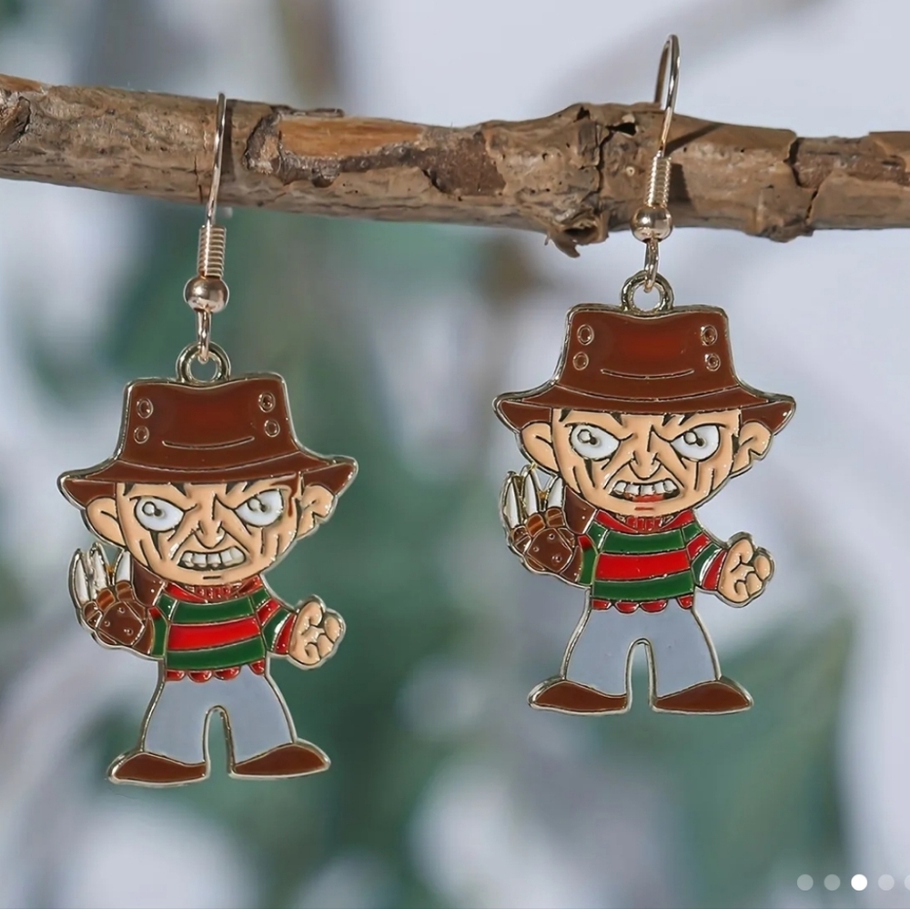 Freddy Krueger earrings NWT